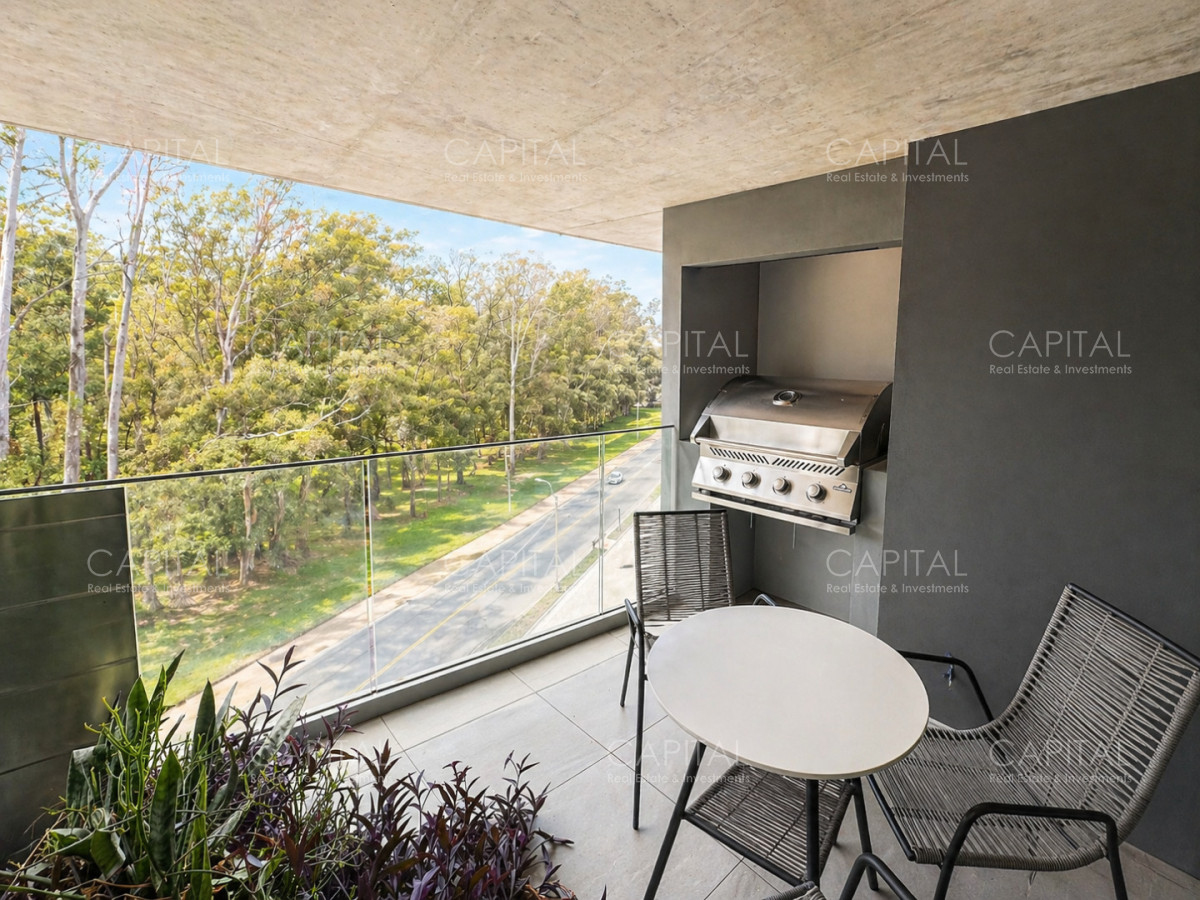 Apartamento ID.40101 - Apartamento 2 dormitorios piso alto en AVA La Caleta | Terraza amplia y parrillero