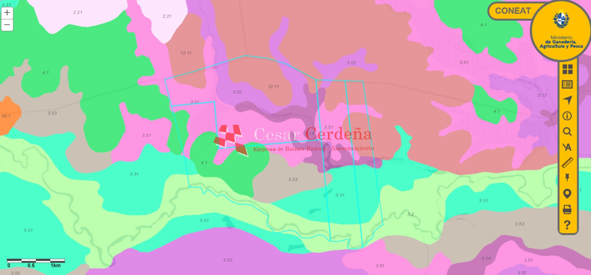 Campo Ref.1776 - VENTA - Campo 1324 has Agricolas Ganaderas Treinta y Tres