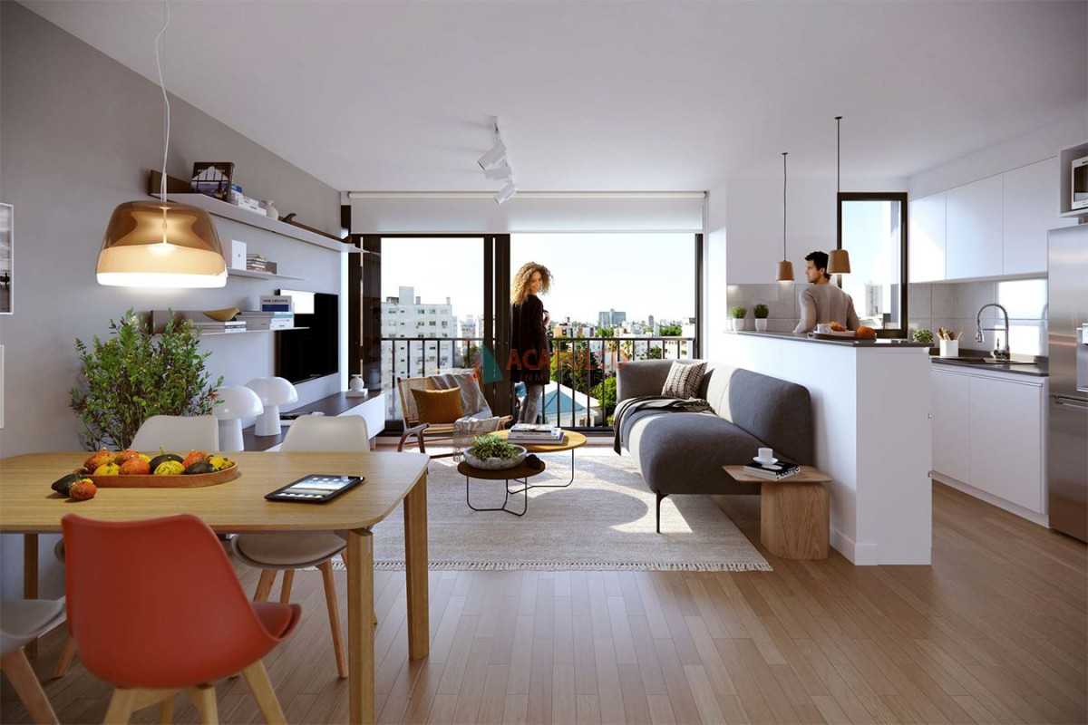 Apartamento Ref.1072 - Venta monoambiente a estrenar Pocitos