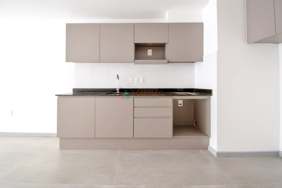 Apartamento Ref.1051 - Venta apartamento 1 dormitorio, parrillero y garaje en Pocitos a ESTRENAR 