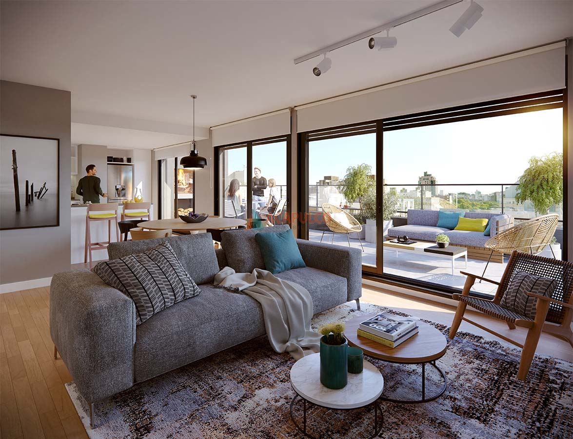 Apartamento Ref.1072 - Venta monoambiente a estrenar Pocitos