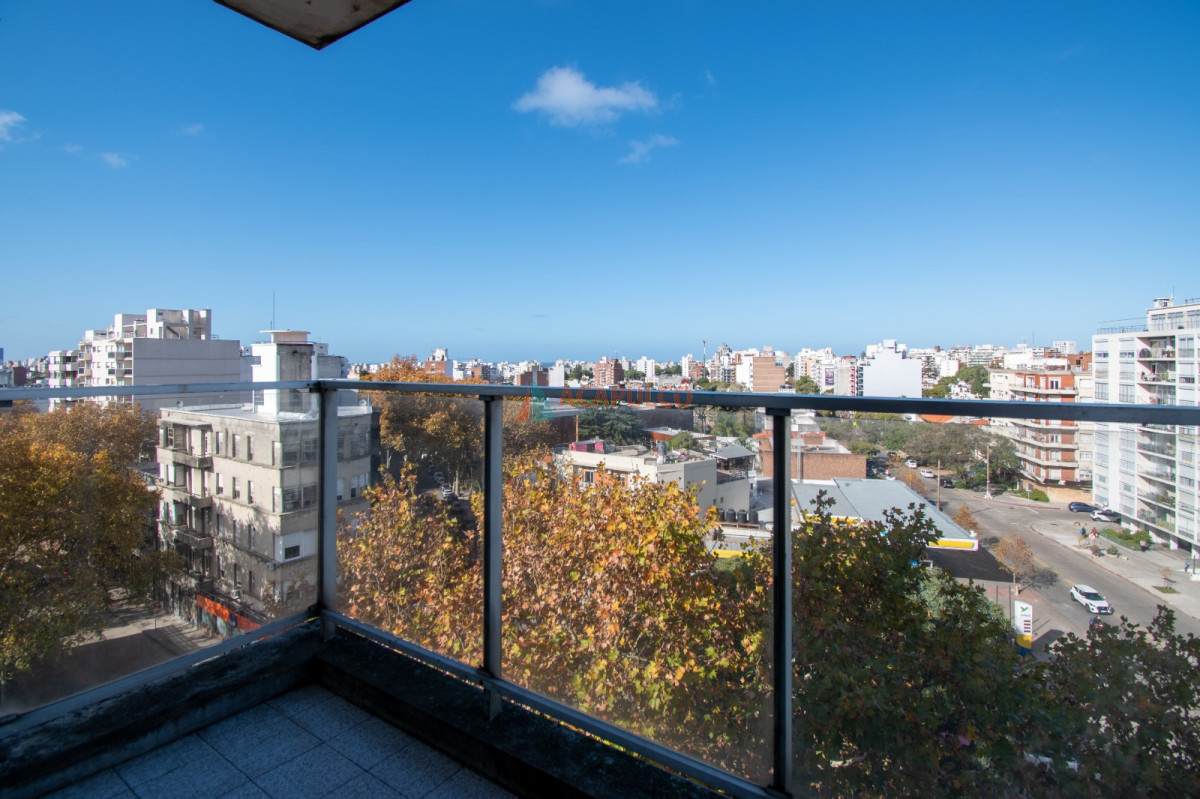 Apartamento Ref.1078/Alquiler-apartamento-1-dormitorio-terraza-Pocitos - Alquiler apartamento 1 dormitorio terraza Pocitos