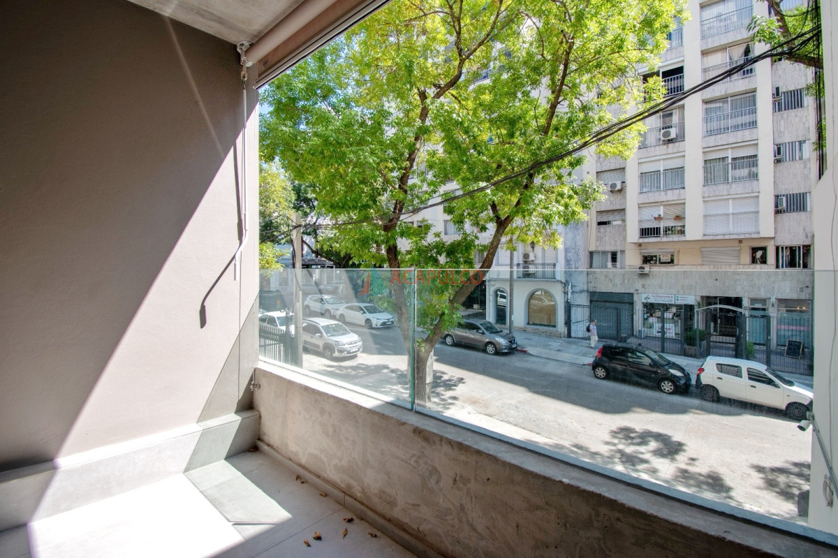 Apartamento Ref.1051 - Venta apartamento 1 dormitorio, parrillero y garaje en Pocitos a ESTRENAR 
