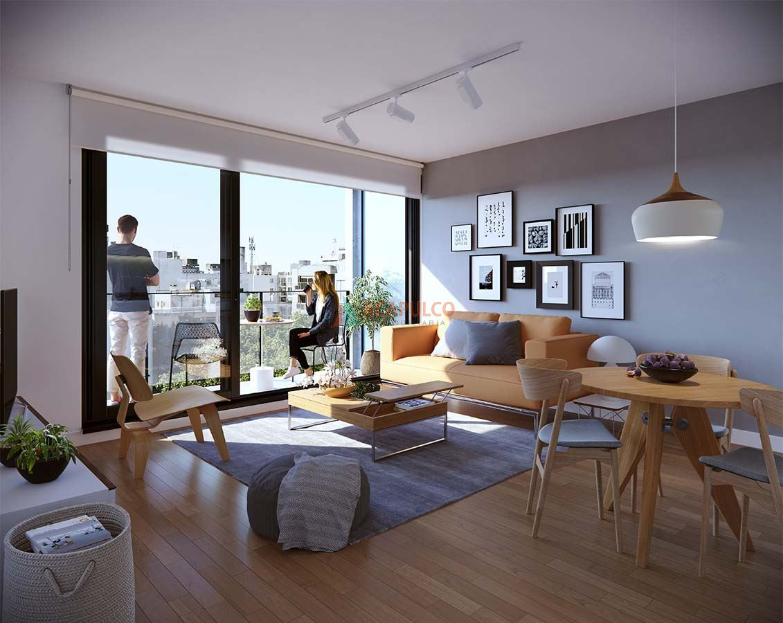 Apartamento Ref.1072 - Venta monoambiente a estrenar Pocitos