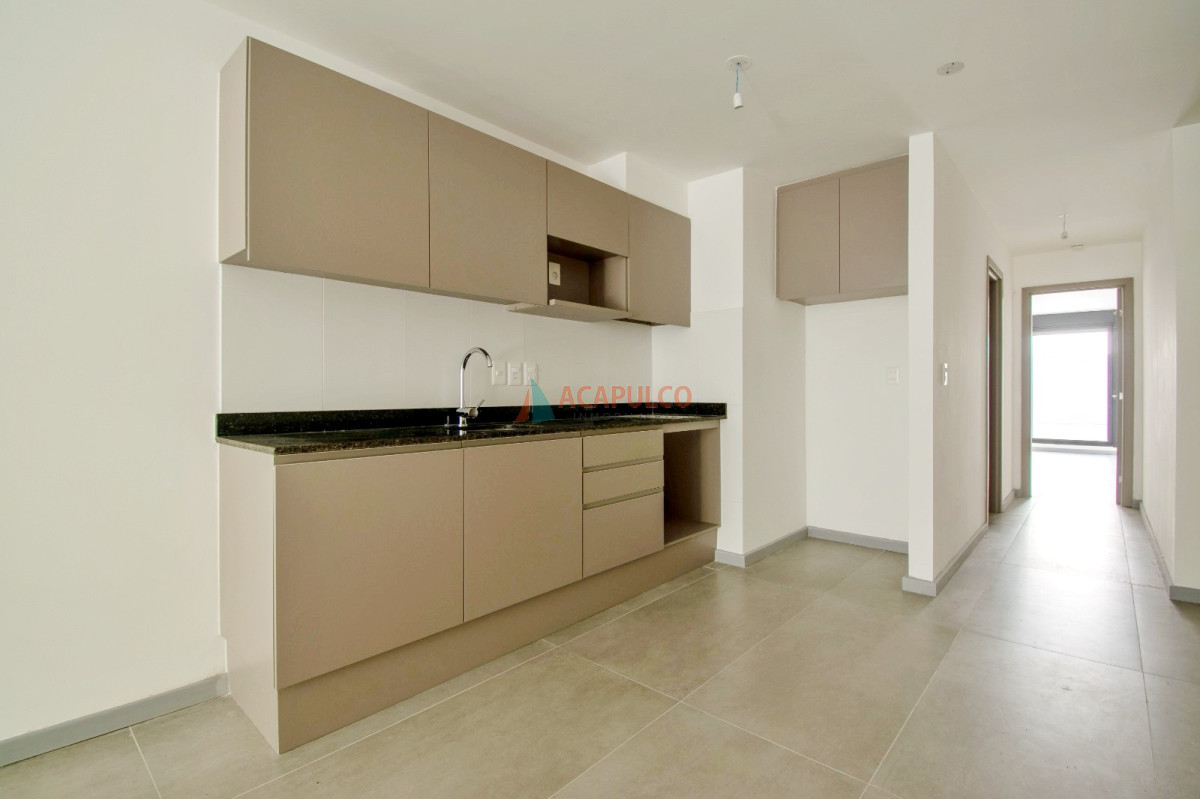 Apartamento Ref.1051 - Venta apartamento 1 dormitorio, parrillero y garaje en Pocitos a ESTRENAR 