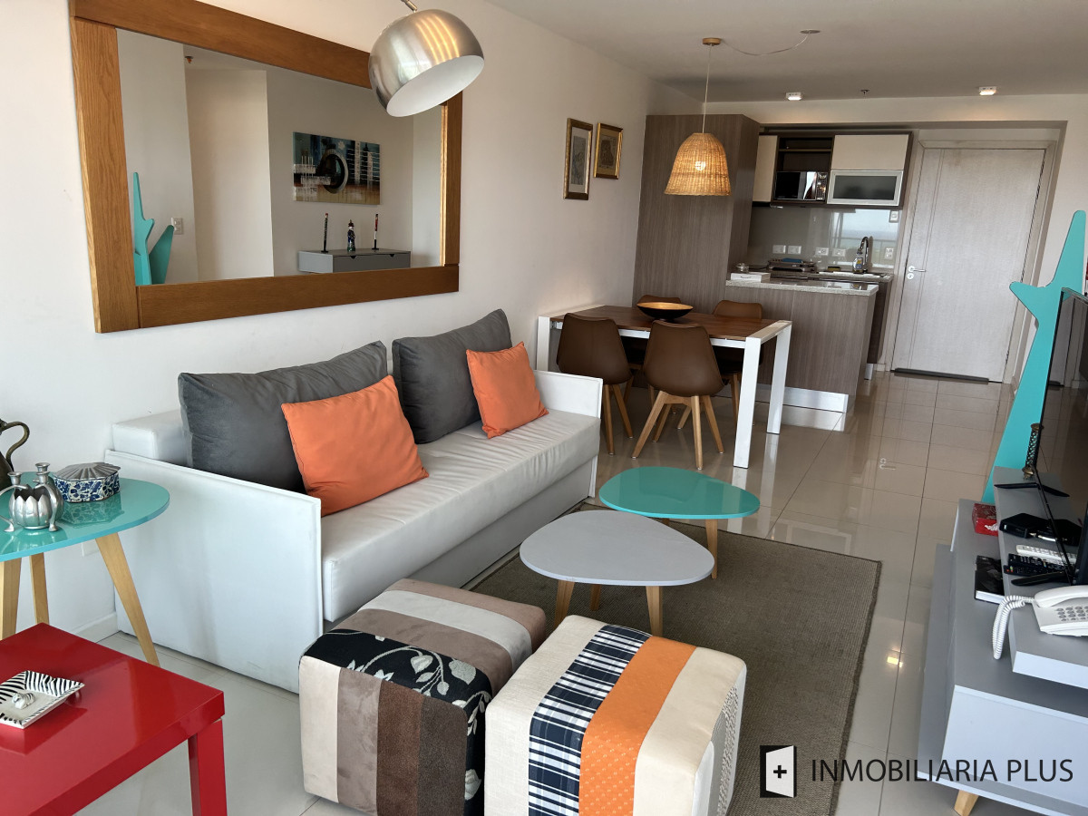 Apartamento ID.1431 - Alquiler de apartamento de 1 dormitorio invernal con Piscina, Gym, ,BBQ,  sauna, micro cine, servicios en Punta del Este
