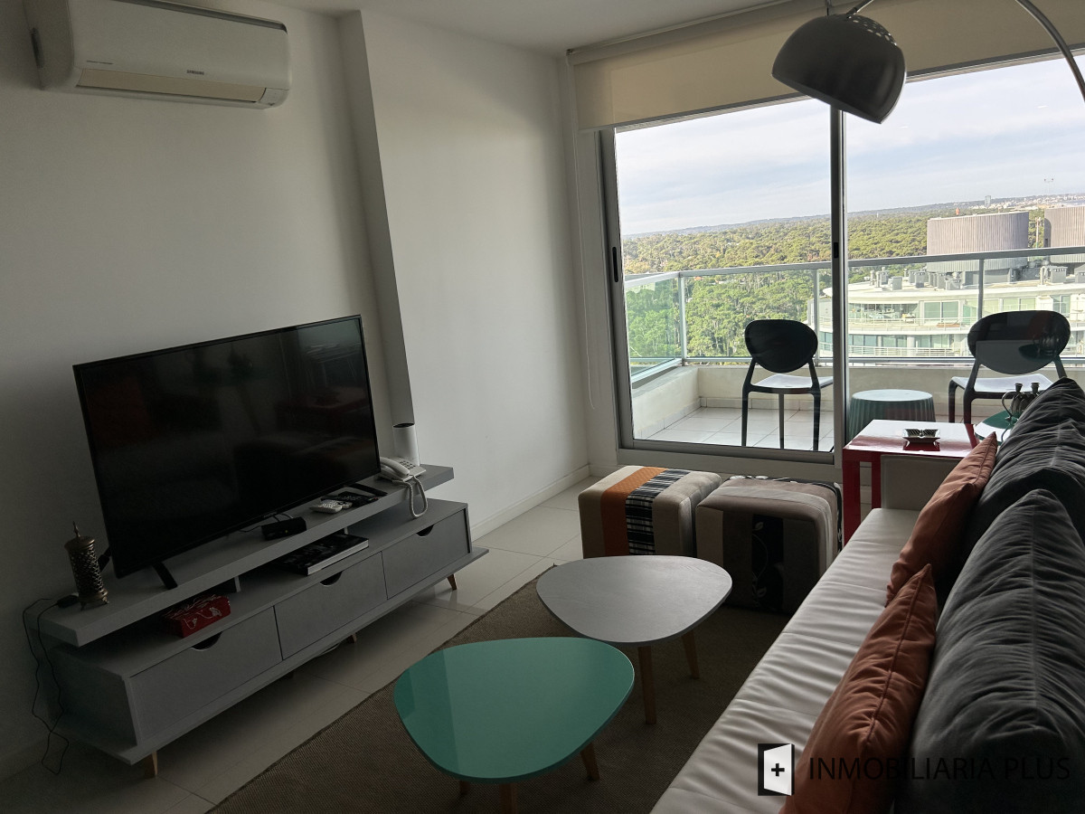 Apartamento ID.1431 - Alquiler de apartamento de 1 dormitorio invernal con Piscina, Gym, ,BBQ,  sauna, micro cine, servicios en Punta del Este