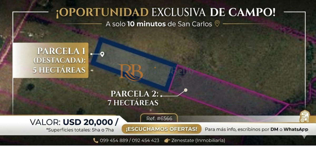Chacra ID.88 - CAMPO EN VENTA EN SAN CARLOS