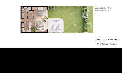 Apartamento en venta en Punta del este 1 dorm. planta baja con jardín propio