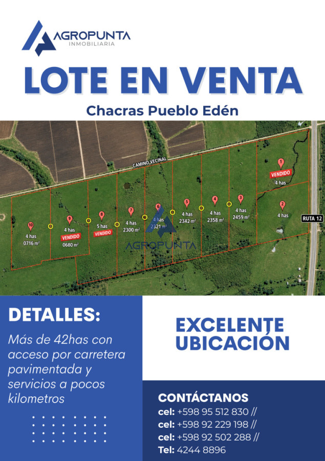 Chacra Nº5 en Venta Pueblo Edén - AGP9510H