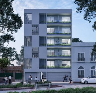 Venta de apartamento en la Aguada, 1 dormitorio, baño, a construir.