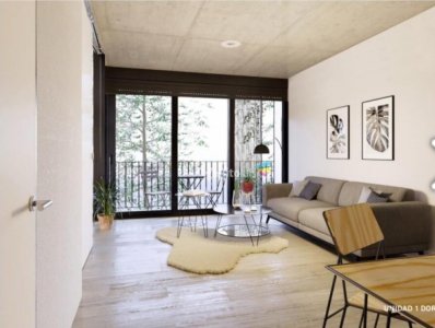 Venta de apartamento en Pocitos, Mono ambiente, baño, a estrenar con buena vista.