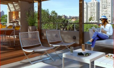 Venta de apartamento en Pocitos, Mono ambiente, baño, a estrenar precioso lugar.