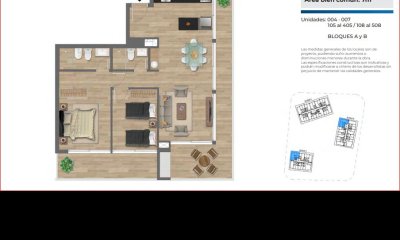 Venta de apartamento en la Mansa, 2 dormitorios, 2 baños, balcon buena vista.