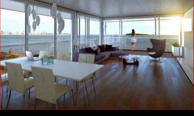 Venta de apartamento en la Mansa, 2 dormitorios, 2 baños, gran vista al mar.