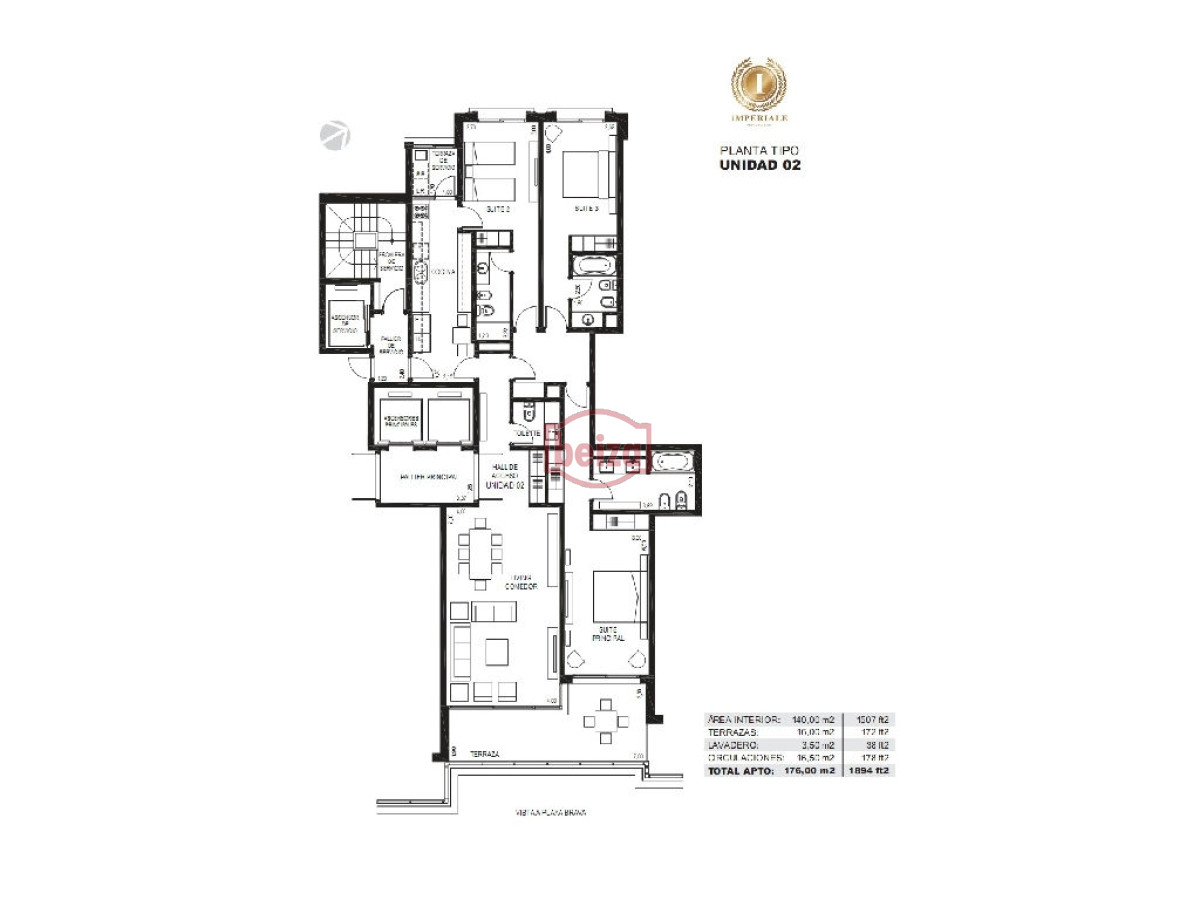 Apartamento en Brava, 3 dormitorios * - BZA161413A