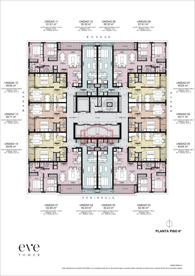 Apartamento ID.166798/Hermoso-apartamento-de-3-dormitorios-y-3-baños-en-playa-Brava - Nuevo Proyecto 