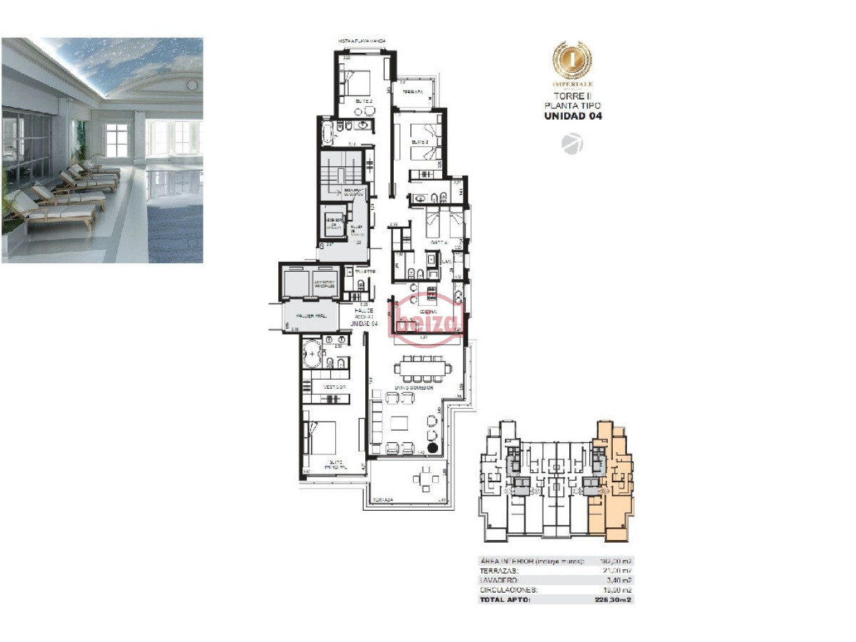 Apartamento ID.162346/Apartamento-en-Peninsula,-2-dormitorios-* - Imperialle II. 4 Dormitorios. Playa Brava