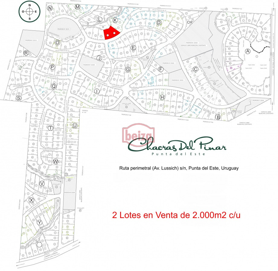 Chacra ID.163893/Fraccionamiento-...-Cumbres-de-la-Ramallo-...-Chacra-27 - Chacra en barrio privado - Chacras del Pinar 