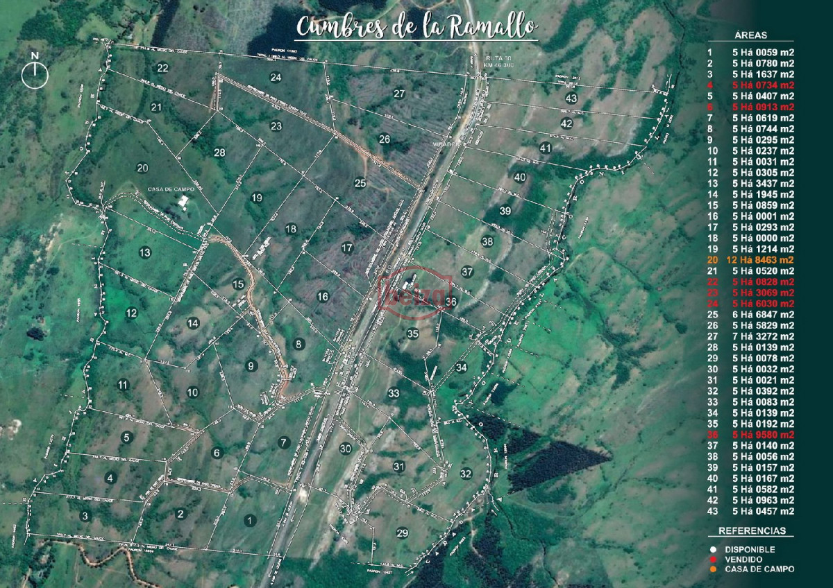 Chacra ID.163612 - Fraccionamiento ... Cumbres de la Ramallo ... Chacra 38