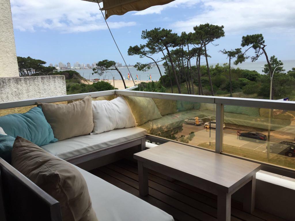  Apartamento frente al mar en Alquiler temporada de 4 dormitorios disponible enero PUNTA DEL ESTE, Mansa-