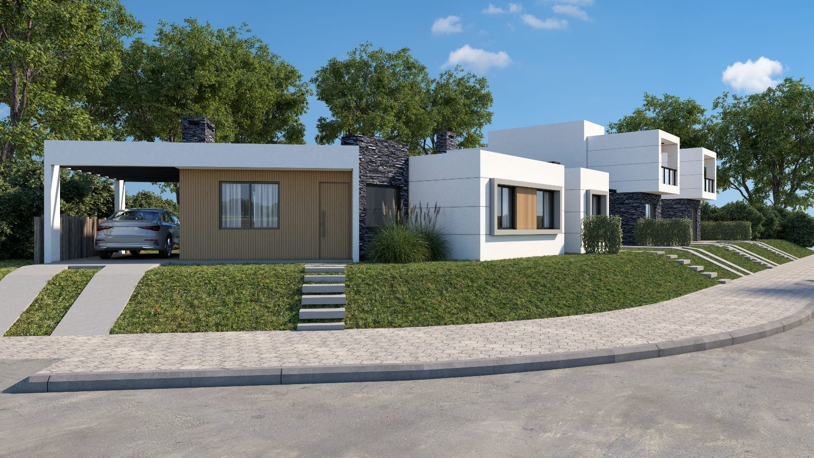  Casa a estrenar de tres dormitorios en Burnett , Punta del Este