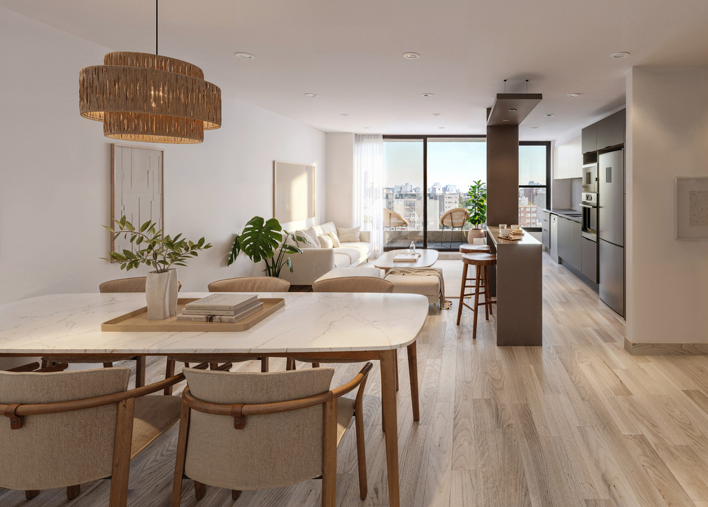  Apartamento de 1 dormitorio con patio en Villa Biarritz.
