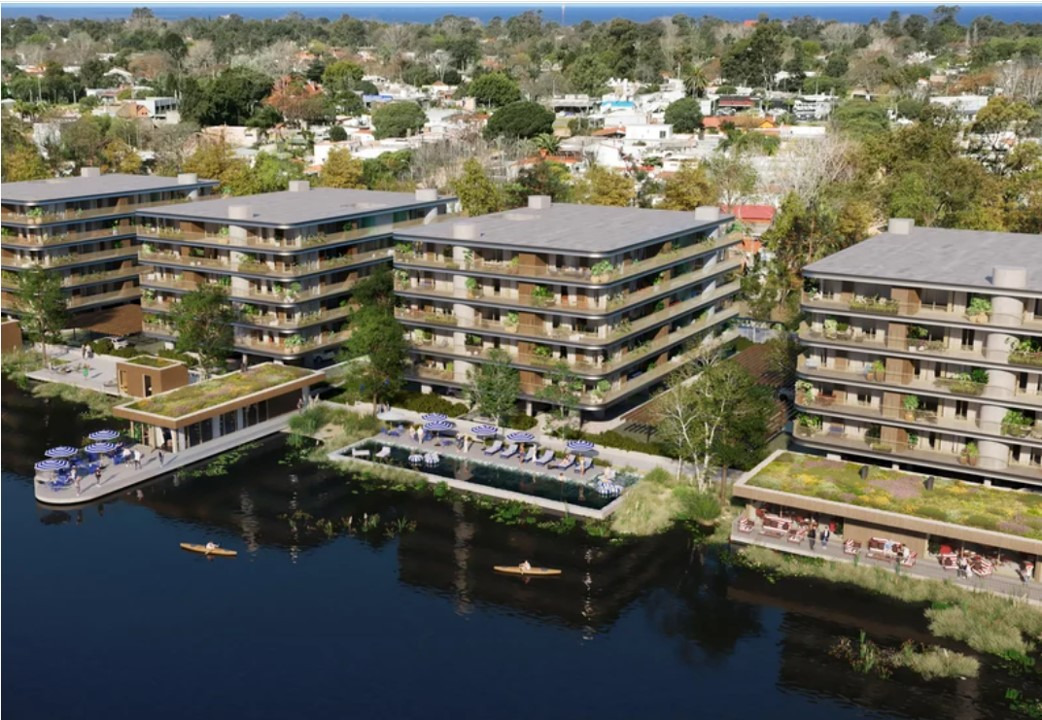  Apartamento de 1 dormitorio con vista al Lago Calcagno en Ciudad de La Costa. Entrega: diciembre 2028