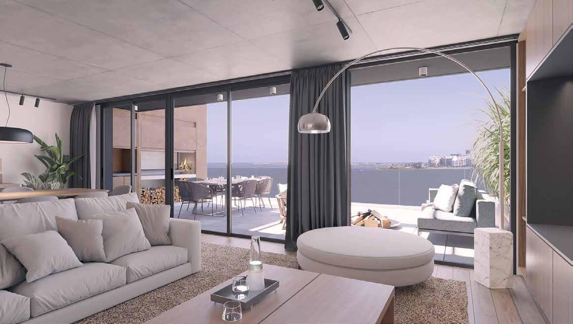  Venta Apartamento a estrenar, de 2 dormitorios y dos garajes en Puerto del Buceo.