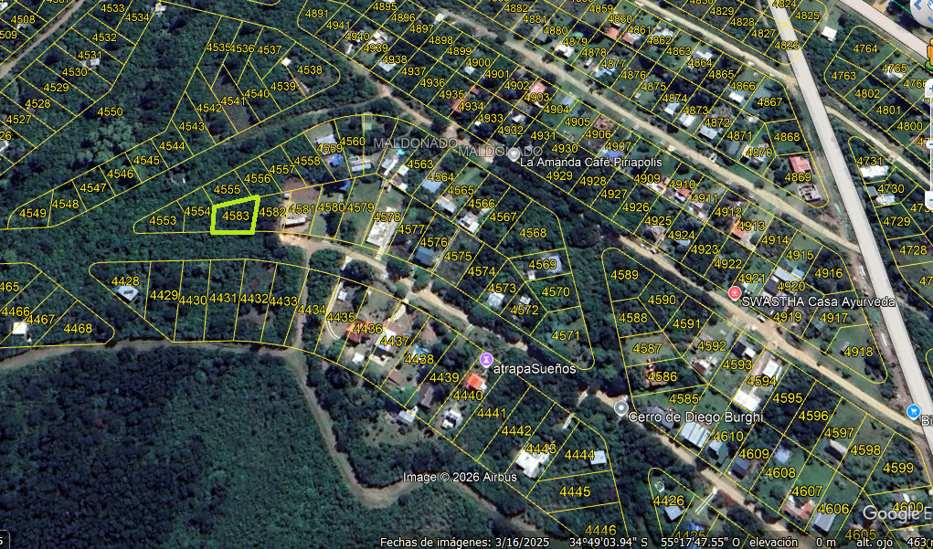  Venta Terreno 439mts2.Playa Hermosa, Piriápolis, Maldonado.