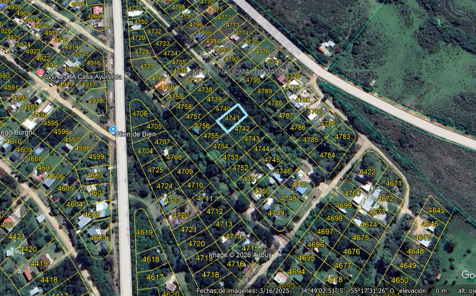  Venta Terreno 423mts2.,Playa Hermosa, Piriápolis ,Maldonado.