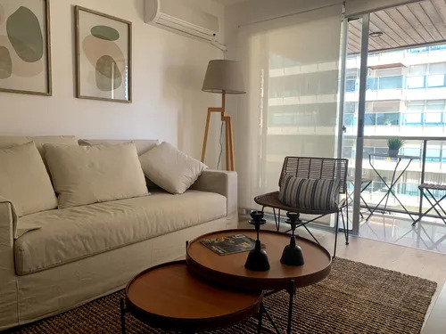  Alquiler Apartamento, 1 Dorm, Terraza, Amoblado, Pocitos, Montevideo, Sh